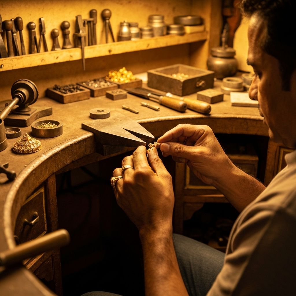 Master artisan crafting jewelry